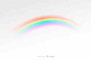 Free vector colorful decorative rainbow realistic style