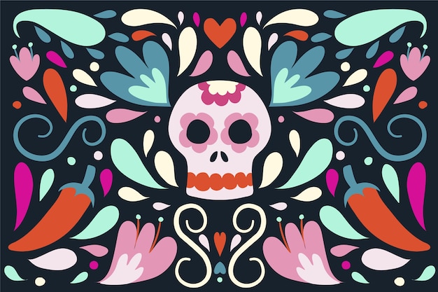 Colorful design mexican background