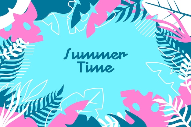 Free vector colorful design summer background