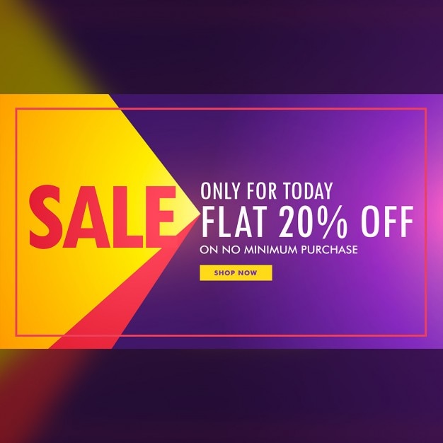 Free vector colorful discount voucher on a blurred background