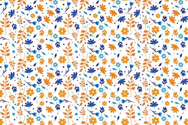 Free vector colorful ditsy floral background