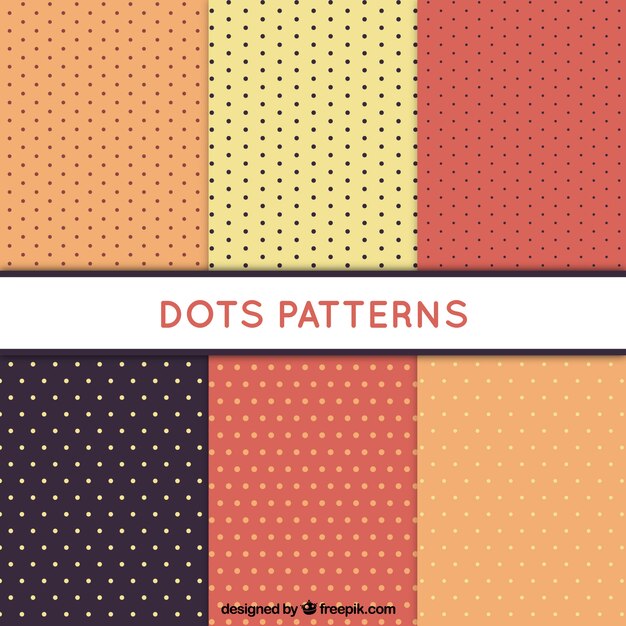 Colorful dotted patterns