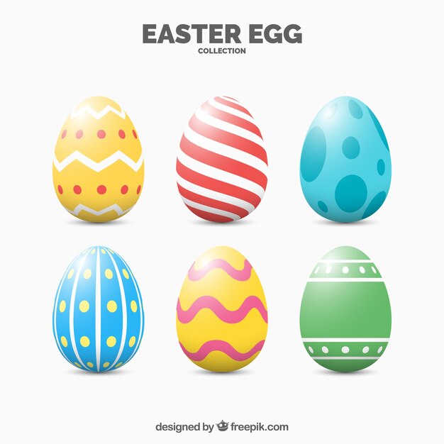 Colorful easter egg pack