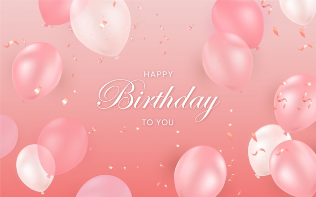 Free vector colorful elegant birthday background