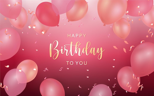 Colorful elegant birthday background