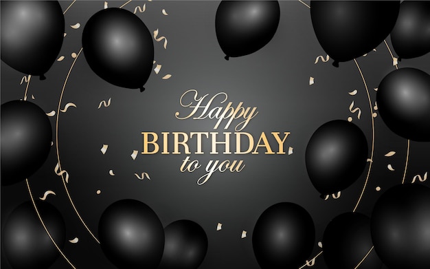 Free vector colorful elegant birthday background