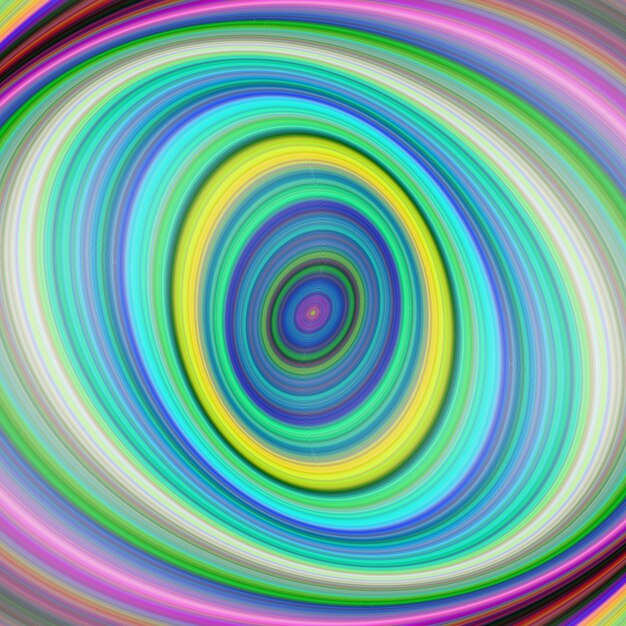 Colorful elliptical digital fractal art background