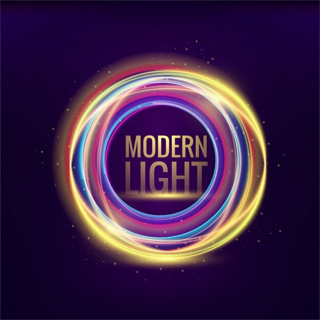 Free Vector colorful energy circle