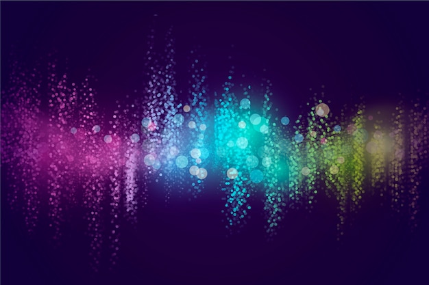 Free vector colorful equalizer wave background