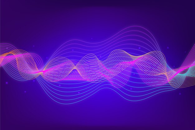 Colorful equalizer wave background