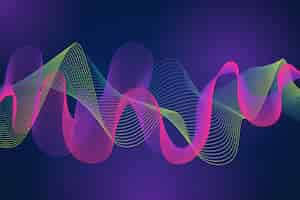 Free vector colorful equalizer wave background