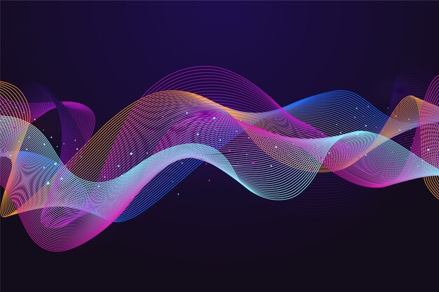 Colorful equalizer wave background