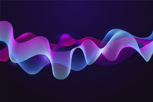 Free vector colorful equalizer wave background