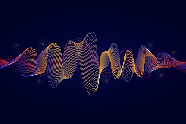 Colorful equalizer wave background