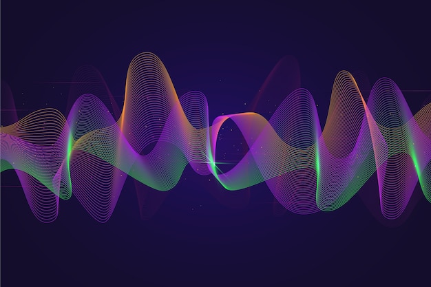 Colorful equalizer wave background