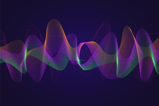 Colorful equalizer wave background