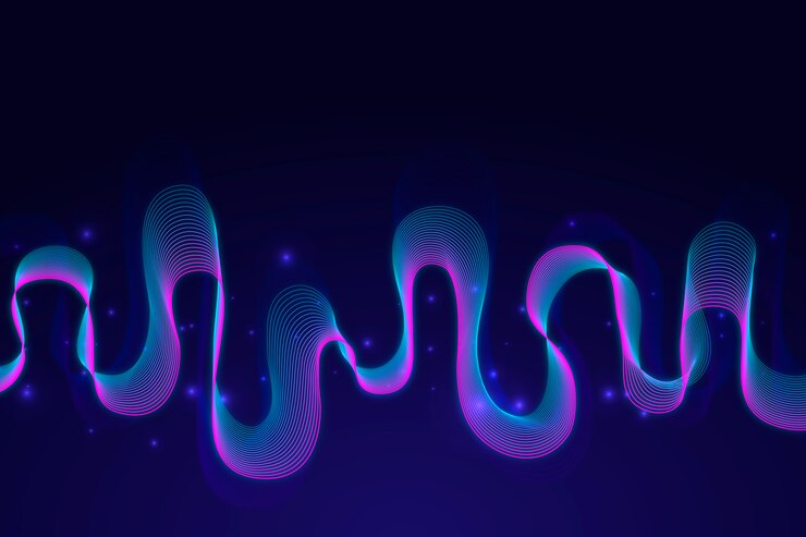 Free Vector colorful equalizer wave background