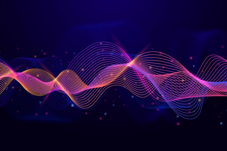 Free Vector colorful equalizer wave background
