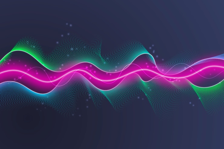 Free Vector colorful equalizer wave background