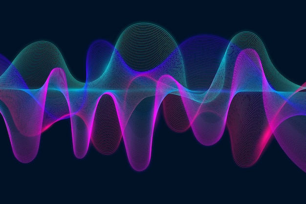 Free vector colorful equalizer wave background