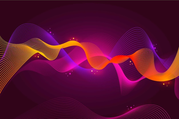 Colorful equalizer wave background