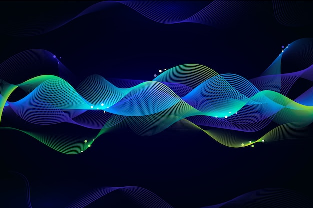 Free vector colorful equalizer wave background