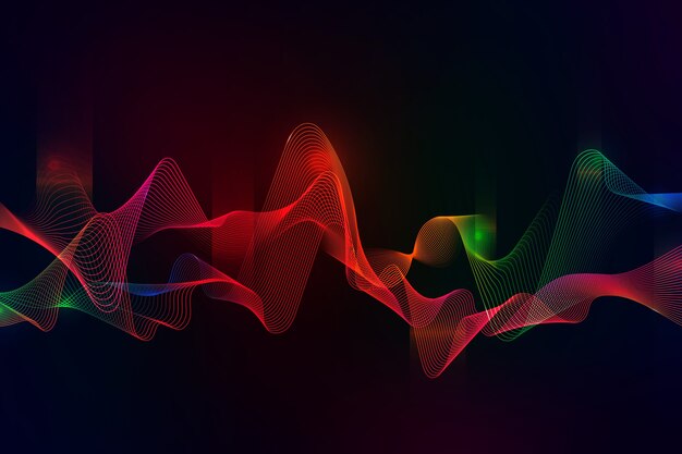 Colorful equalizer wave wallpaper theme