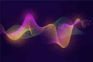 Free vector colorful equalizer wave wallpaper