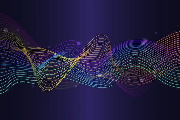 Colorful equalizer wave wallpaper