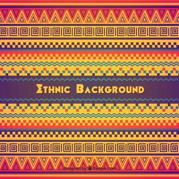Free vector colorful ethnic background