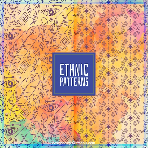 Free vector colorful ethnic pattern