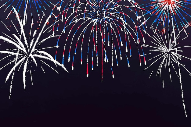 Colorful fireworks background in celebration theme