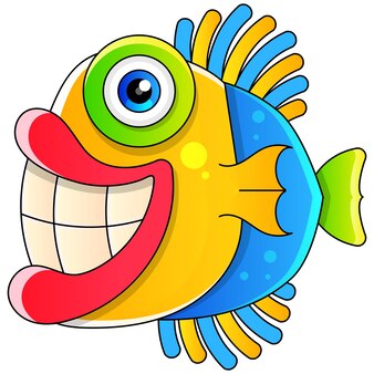 かわいい魚のイラスト 熱帯魚 海魚 水族館の魚 プレミアムベクター かわいい魚のイラスト 熱帯魚 海魚 水族館の魚 プレミアムベクター