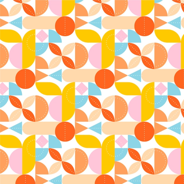 Colorful flat mosaic pattern