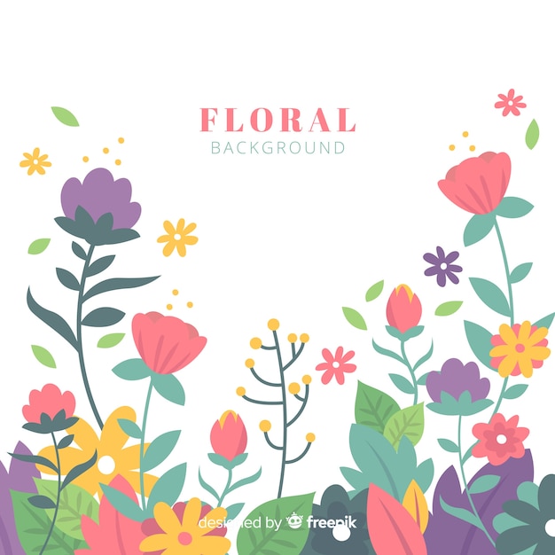 Colorful floral background