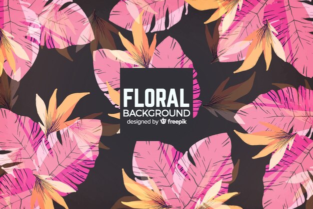 Free vector colorful floral background