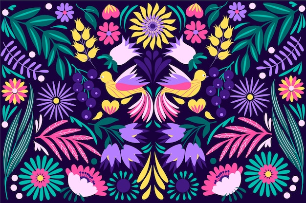 Colorful floral background