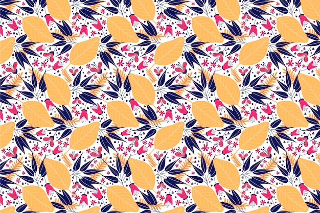 Free vector colorful floral exotic background