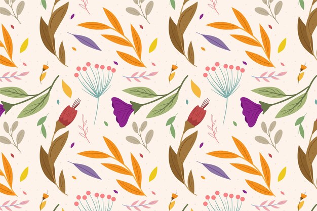 Colorful floral pattern concept