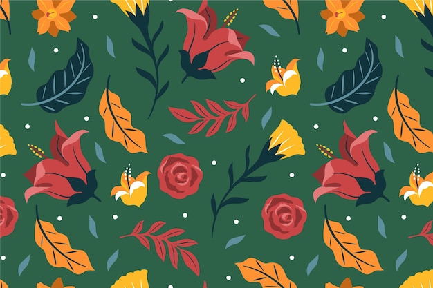 Colorful floral pattern