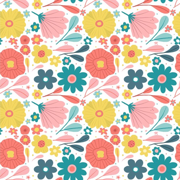 Colorful floral pattern