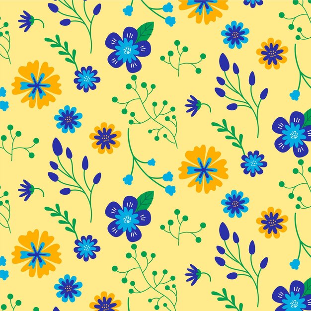 Colorful floral pattern