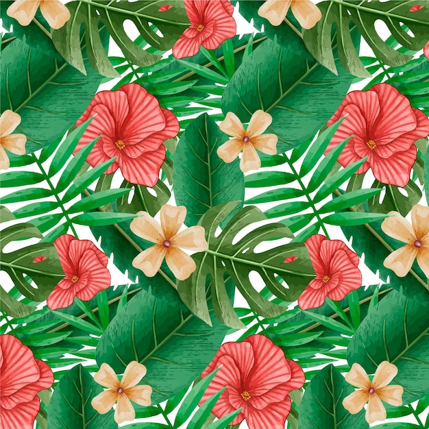 Free vector colorful floral pattern