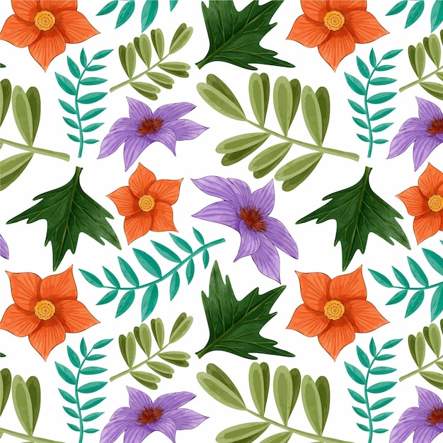 Colorful floral pattern