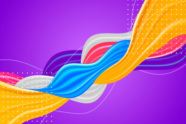 Free vector colorful flow background