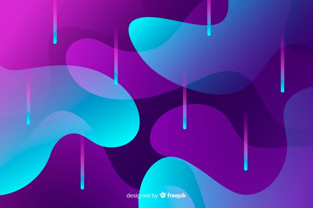 Colorful flow shapes background