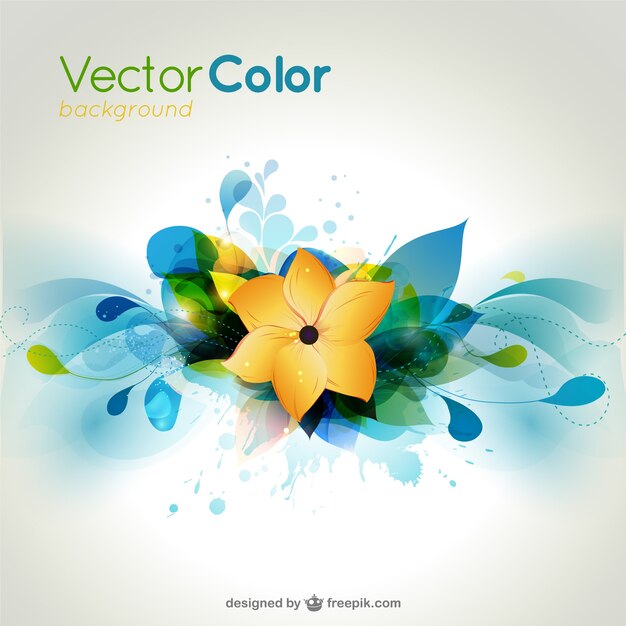 colorful flower background    vector
