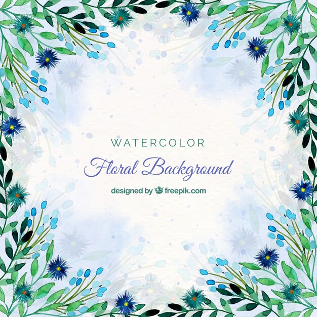 Download Free Colorful Flowers Background In Watercolor Style Svg Dxf Eps Png Building Vectors Photos And Psd Files Free Download