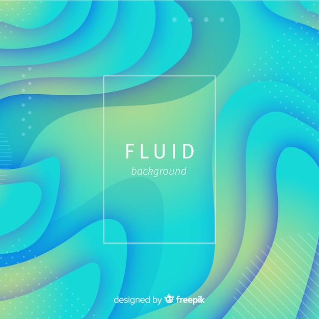 Colorful fluid shapes background