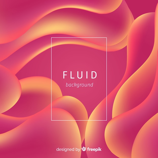 Free vector colorful fluid shapes background